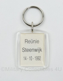 Sleutelhanger 15 jaar vereniging oud Korea strijders 1992 - 8 x 4 cm -origineel