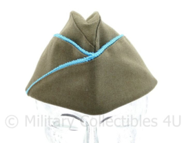 Overseas cap Garrison cap met blauwe bies - US infantry & US Airborne schuitje - maat 57 tm. 61 cm