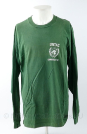 Korps Mariniers UNTAC Cambodja '92 shirt - lange mouw - maat XL - gedragen - origineel