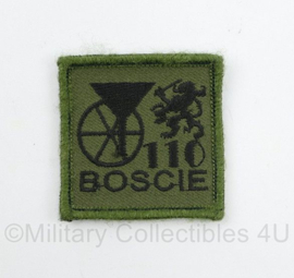 Defensie 110 BOSCIE 110 Brandstof Compagnie borstembleem - met klittenband - 5 x 5 cm - origineel