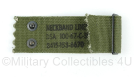 M1 helm "nape strap"- voor achterin de helm GROEN - gedateerd 1967 - origineel