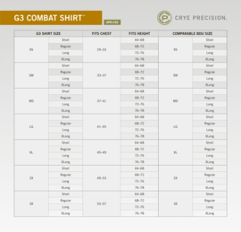 Crye Precision G3 Combat Shirt G3 MultiCam UBAC - nieuw - maat Extra Large Long - origineel