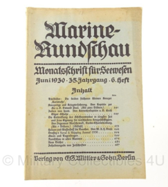 Boek Marine Rundschau - 1930 - set van 5 boeken - origineel