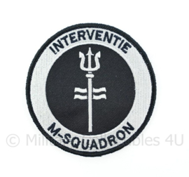 Korps Mariniers NLMARSOF Interventie M-Squadron embleem - met klittenband - diameter 9 cm