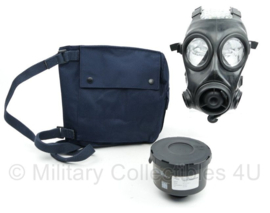 AMF12 gasmasker met nieuwe gevechtsfilterbus tht 2029 en draagtas - Zeldzaam  - Maat 2 = middel  - origineel