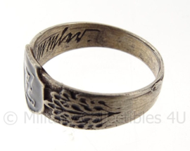 WO2 Duitse SS Polizei Panzergrenadier Divisie DAS REICH ring met stempels - diameter 21 mm