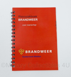 Nederlandse Brandweer Gelderland Midden Risicozakboek Brandweer voor manschap - 15,5 x 11 cm - origineel