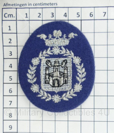 Belgische politie pet insigne - 7 x 6 cm -  origineel