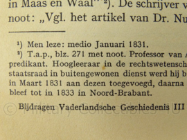 Naslagwerk Bijdragen voor Vaderlandsche geschiedeniskunde en oudheden - jaren 30 - afmeting 25 x 16,5 cm - origineel
