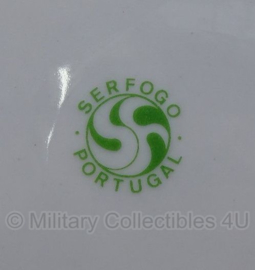 Portugese asbak met logo - Vbiqve Docere et Pugnare - militairen en veteranen regiment techniek - origineel
