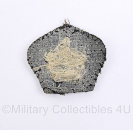 MVO rang insigne kroontje metaaldraad - 4 x 4 cm -  origineel