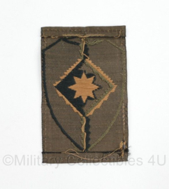 Defensie mouw embleem 1e Legerkorps -  zonder klittenband - 8 x 5 cm - origineel