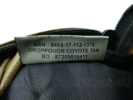 Nederlandse leger droppouch coyote tan - 25 x 11 x 26 cm - origineel
