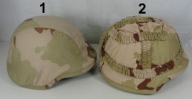 KL helmovertrek voor composiet helm ballistische helm - desert camo - keuze uit 2 modellen en alle maten - origineel