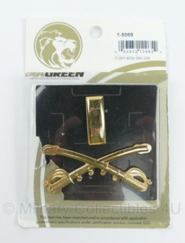 US 2nd Lieutenant Cavalry Insignia set in doosje - merk Green