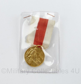 Poolse leger Merit Voluntary Fire Brigades Association medaille - 10 x 4 cm - origineel