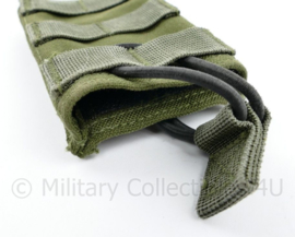 Defensie, Korps Mariniers en US Army groene MOLLE pouch Single Magazin M4 en Diemaco -  13 x 7,5 x 2,5 cm - origineel