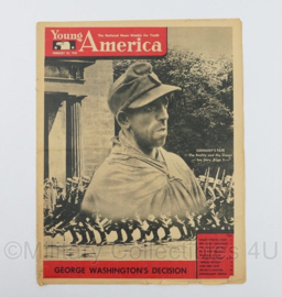 WO2 US Young America The National News Weekly for Youth Magazine tijdschrift - February 22, 1945 - 34,5 x 27 cm - origineel