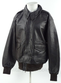 Flight jacket A2 - donkerbruin leder