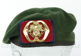 KL Nederlandse leger DT2000 BEVO Bevoorrading en Transport Commando baret - maker Noorloos - maat 57 - gedragen - origineel