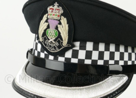British Police officer cap voor hogere rangen met zilveren band Semper Vigilo - maat 58 - licht gebruikt - origineel