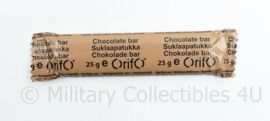 Rantsoen Orifo Chocolate bar chocoladereep - BBE 2-2027 -  inhoud 25 gram