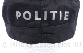 Politie veldpet met opdruk "Politie" - ZWART - maat S, M, L of XL