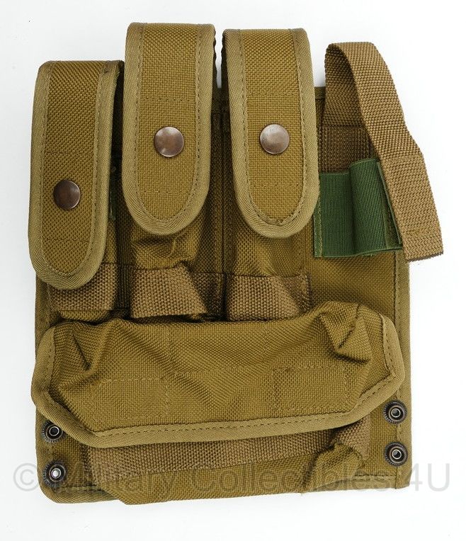 KL en KCT Opbouwtas patroonhouder Glock en Stungranaat algemeen klein Coyote met klittenband  - licht gebruikt - 21 x 5 x 23 cm - origineel