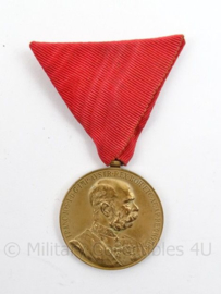 Oostenrijkse Jubileum-Herinnerings 1898 medaille - afmeting 5 x 8 cm - originele set