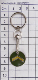 Defensie sleutelhanger Sergeant - 8,5 x 2,5 cm - origineel