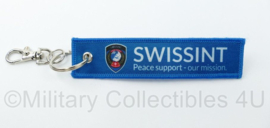 Swissint Peace Support Our Mission sleutelhanger - 19 x 3 cm - origineel