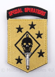 US Special Operations embleem met klittenband - afmeting 5 x 9 cm