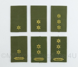 Defensie Officiers epauletten voor de trui PAAR - 8 x 5 cm - alleen nog Tweede Luitenant - origineel