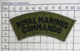 Britse leger Royal Marines Commando shoulder title - 10 x 4,5 cm - origineel