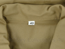 Officer chino blouse replica WO2 officiers overhemd khaki kleur - maat 40 cm. 48