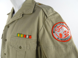 KMAR Koninklijke Marechaussee "sinaai missie" overhemd en broek met originele insignes - maat 42 - origineel