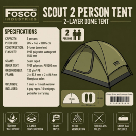 Fosco Scout 2-persoons tent