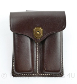 Colt M1911 magazine pouch - bruin leder - met pistol belt haak