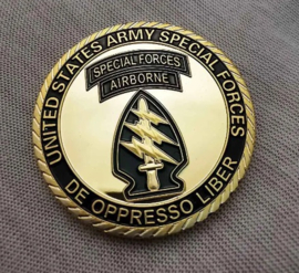 US Army Special Forces Airborne De Oppresso Liber - diameter 4 cm