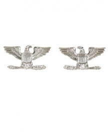 1 Paar US officer rank insignia Full Bird COLONEL - 1 PAAR