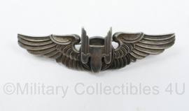WW2 US Army Air Force Bomber Aerial Gunner Sterling badge - fabrikant Moody Bros Cal - origineel