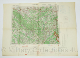 WW2 British War Office map 1943 Central Europe Erfurt - 88,5 x 63 cm - origineel