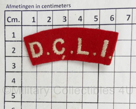 Britse leger DCLI Duke of Cornwall's Light Infantry shoulder title - 6 x 2,5 cm - origineel