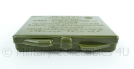US Army Bobbie Weiner camo face paint schmink doosje groen met spiegeltje - 10 x 7,5 x 1,5 cm - NIEUW - origineel