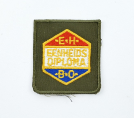 Defensie EHBO eenheidsdiploma borst embleem kleur - 5 x 4,5 cm - origineel