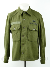 US Army Korea en Vietnam oorlog wool shirt met parawing - maat M - origineel