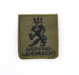 KL Nederlandse leger Werving Landmacht Dienstencentrum Werving en Selectie borstembleem - met klittenband - 5 x 5 cm - origineel