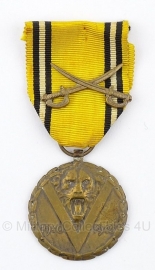 Belgische "Burgerdeelname oorlog 1940 -1945" bronze medaille - Origineel