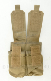 Defensie en Korps Mariniers en US Army Coyote Molle pouch double magazin M4 en Diemaco - 20 x 17 x 5 cm - origineel