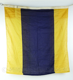 Wo2 British Royal Navy signaal vlag  - gebruikt - 83x90 cm - origineel